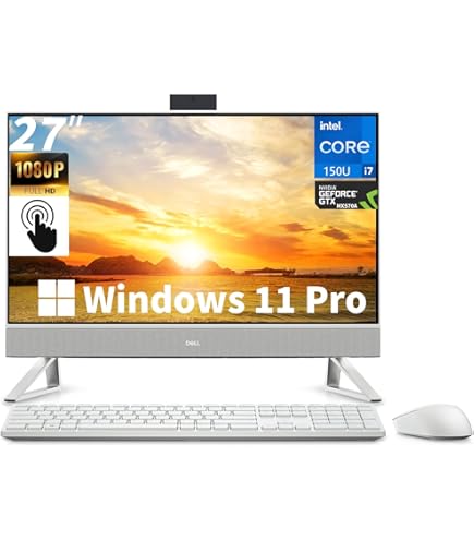 Amazon.com: Dell 27 All-in-One Desktop Computer, Core 7 150U(Up to